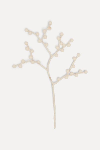 Hovedbilde Ullfilt Grein med Bær, Snø 46cm