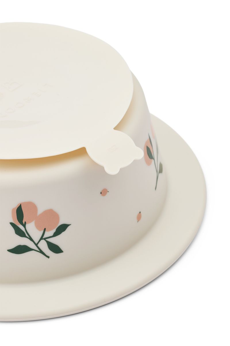Liewood Peony Skål med Sugekopp, Peach/ Sea Shell 2 pk.