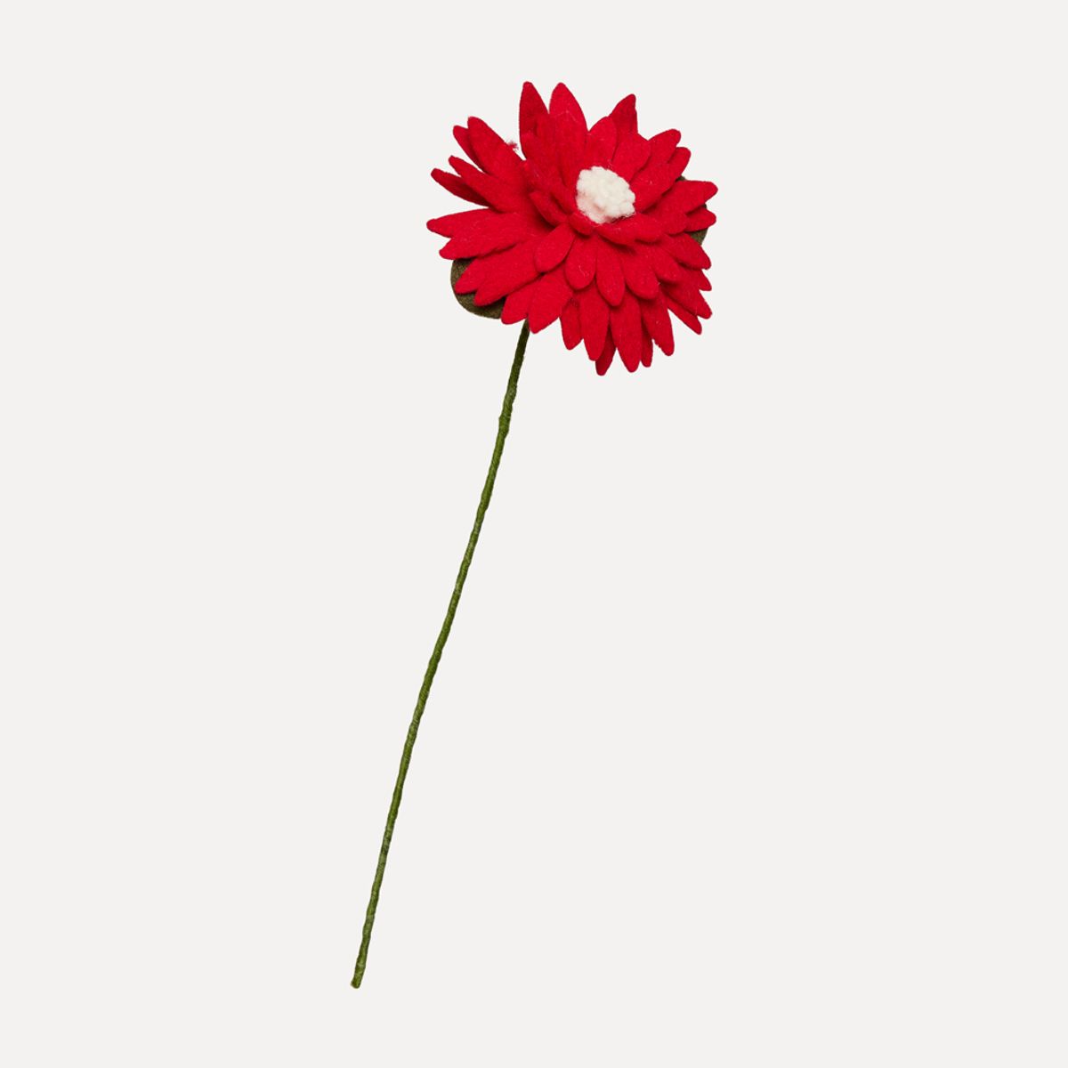 Ullfilt Stor Blomst, Rød